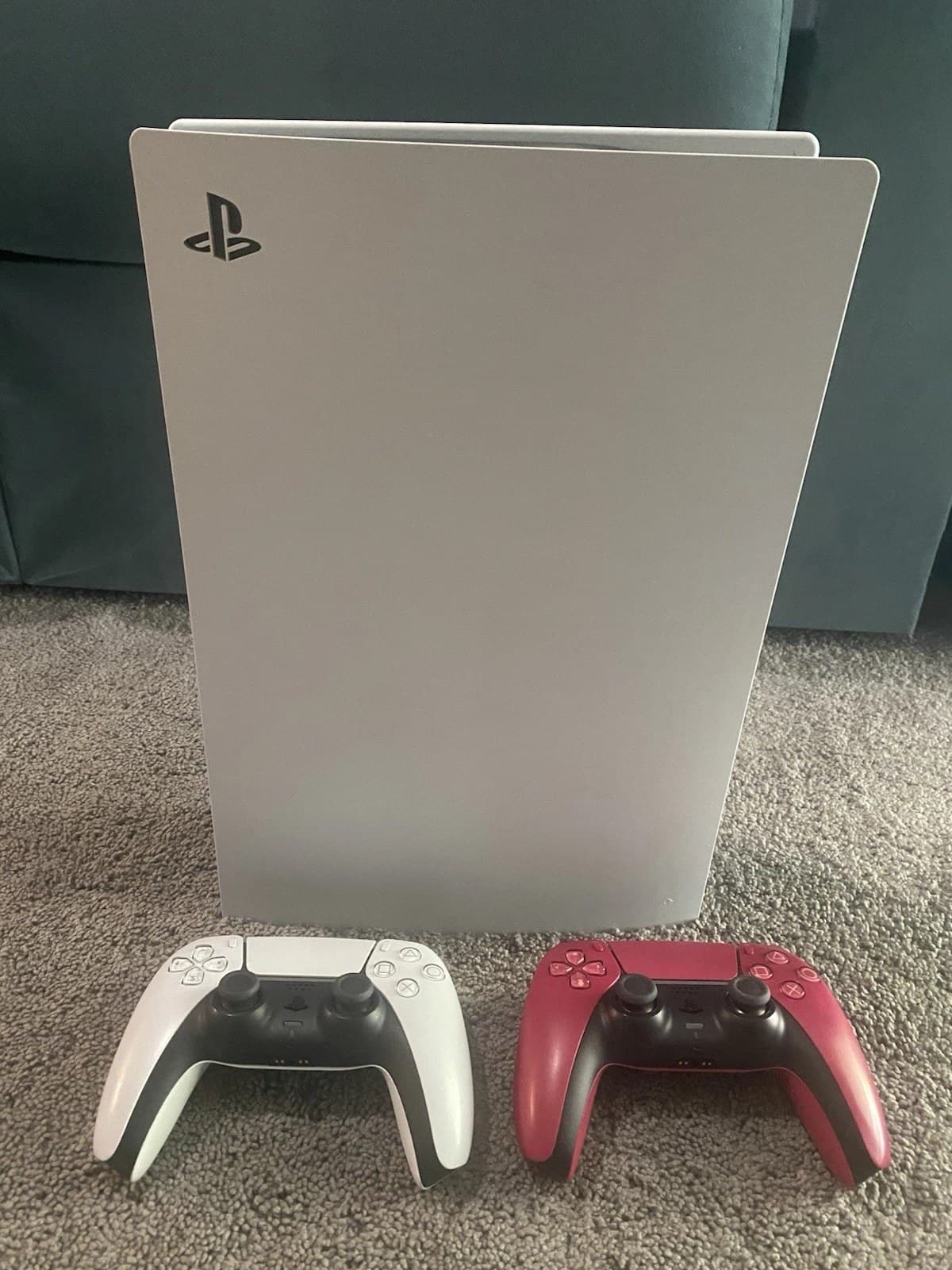 Sony PlayStation 5 Slim Disc Edition Console, 1TB with 2 Controllers