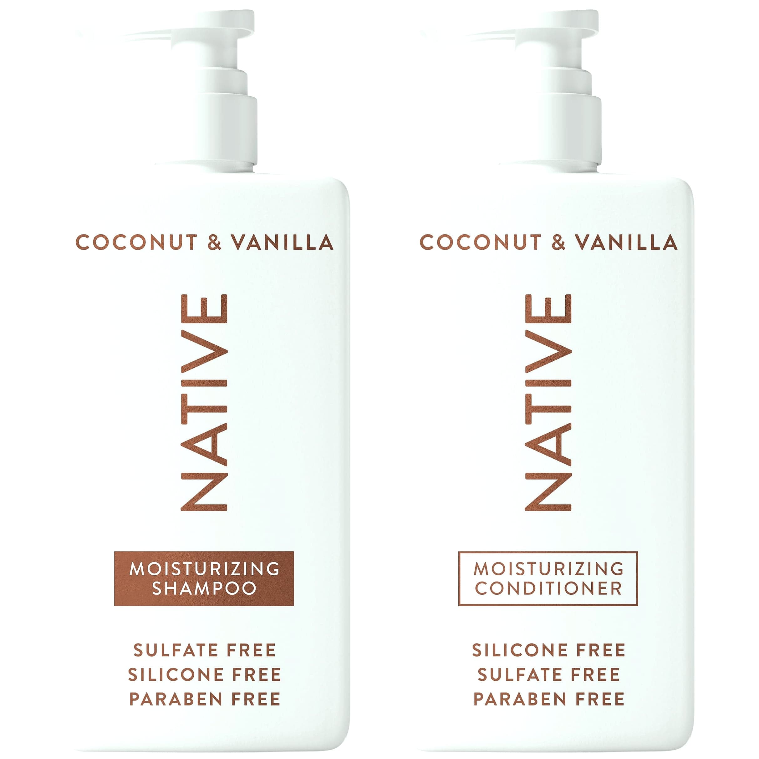 Native Coconut & Vanilla Shampoo and Conditioner Set, 2-Pack