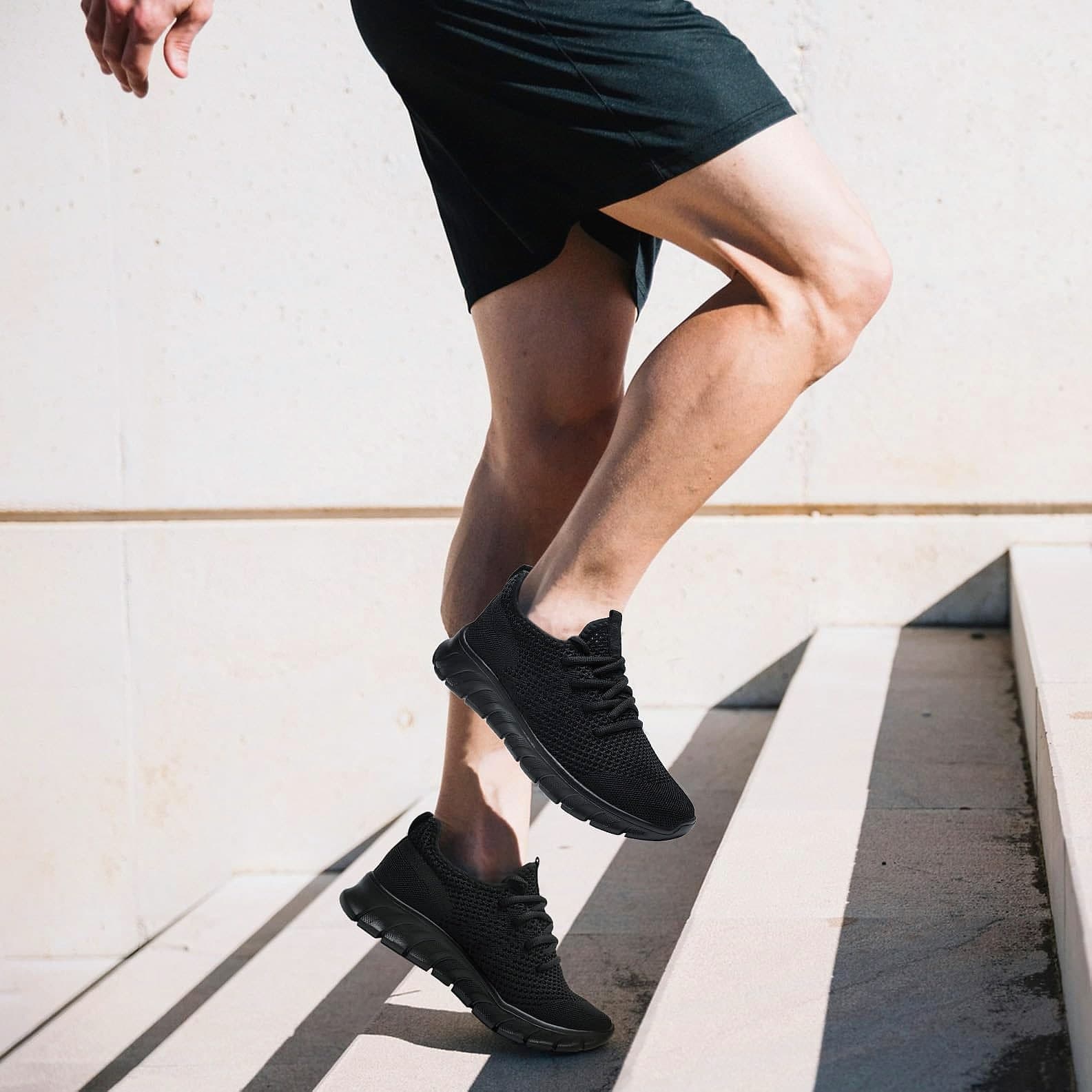 YRLTYO Men's Lightweight Slip On Running Shoes