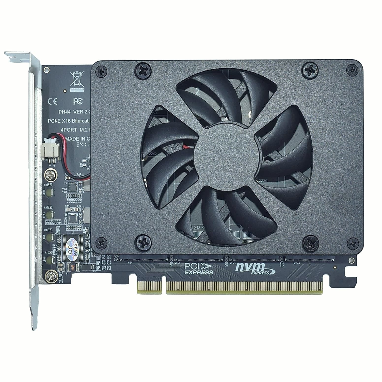 LetLinkSo M.2 PCIe x16 Gen4 Adapter for 4 NVMe SSDs