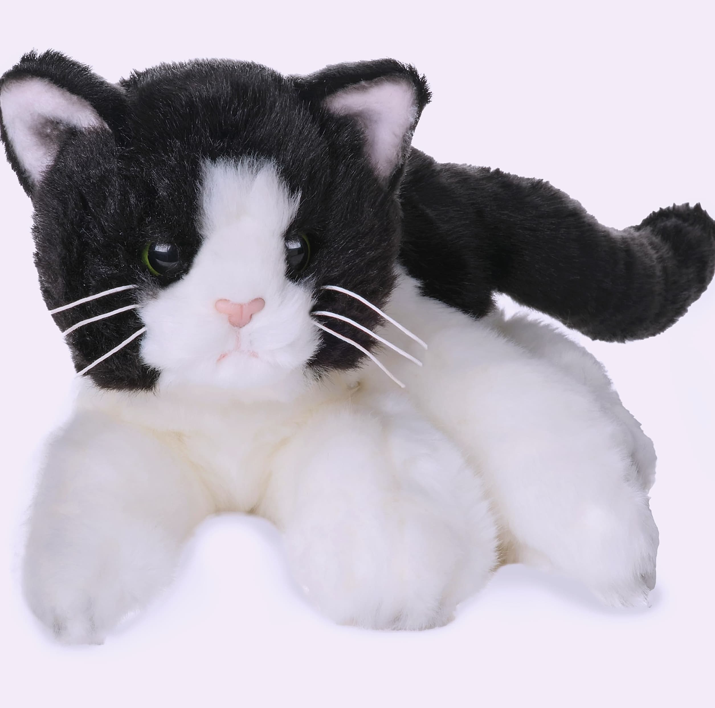 Bearington Domino Cat 15" Stuffed Animal Tuxedo Plush Toy