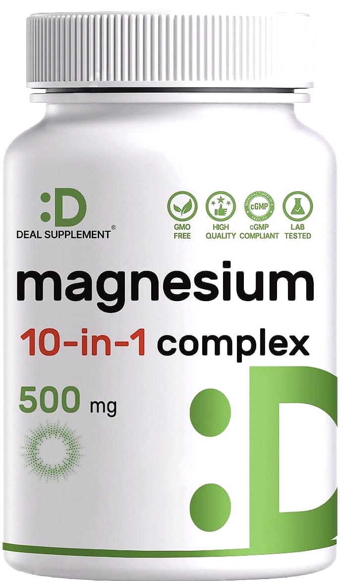 DEAL SUPPLEMENT Magnesium Complex 500mg, 240 Veggie Capsules