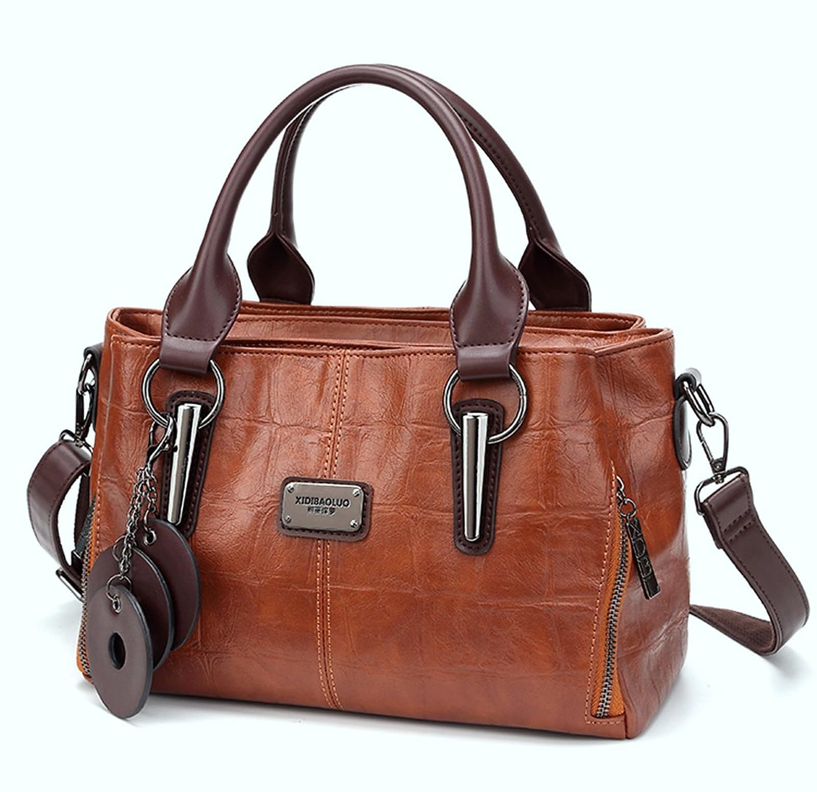 mcuvaec Vegan Leather Tote Bag for Women with Compartments