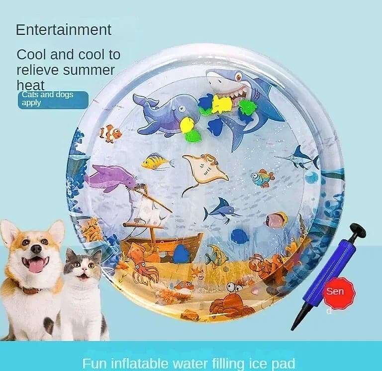DUTRIEUX 100cm Pet Water Cooling Pad for Cats and Dogs