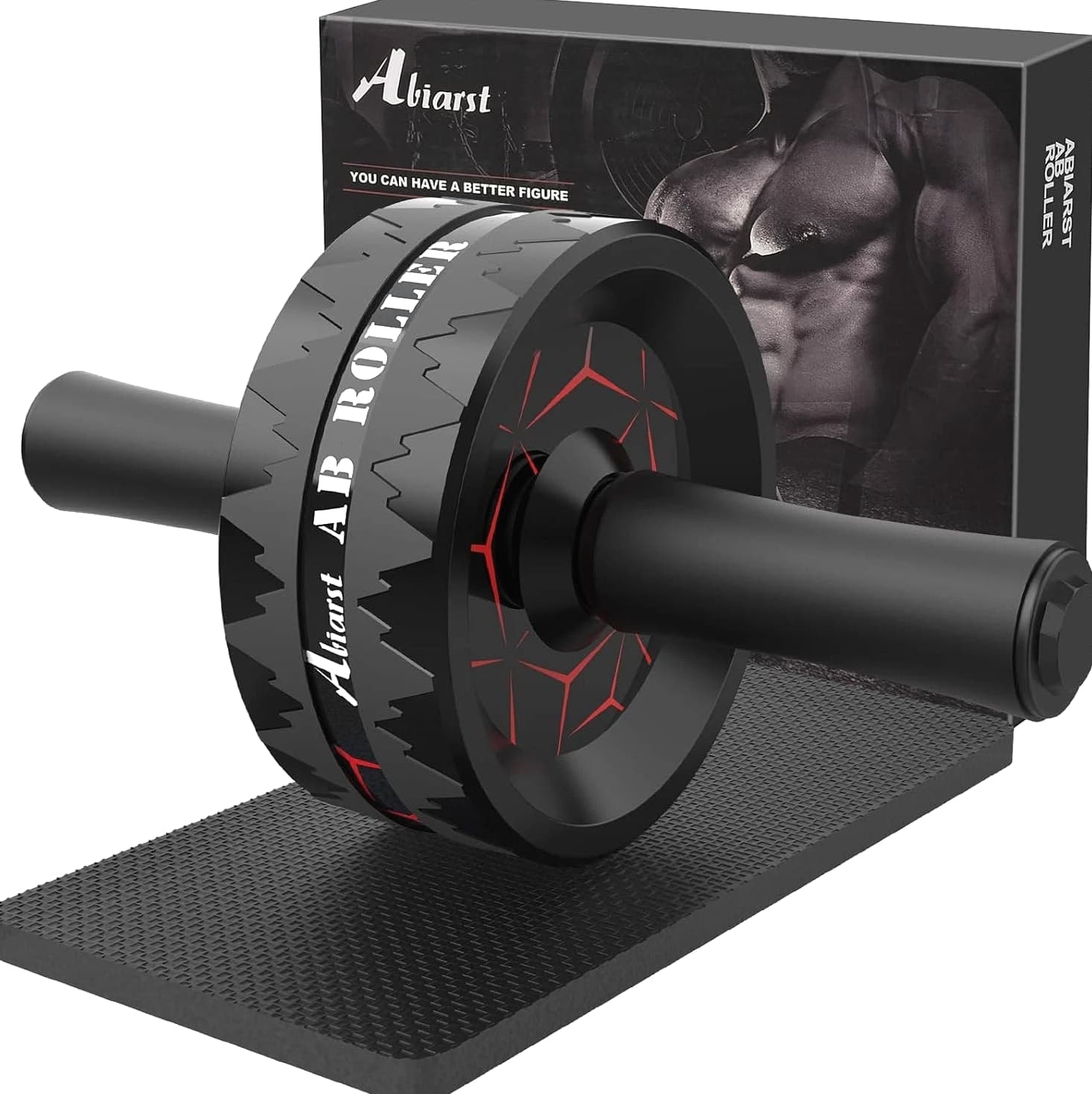 Ab Roller Wheel, Abdominal & Core Strength Training Equipment for Abs Workout