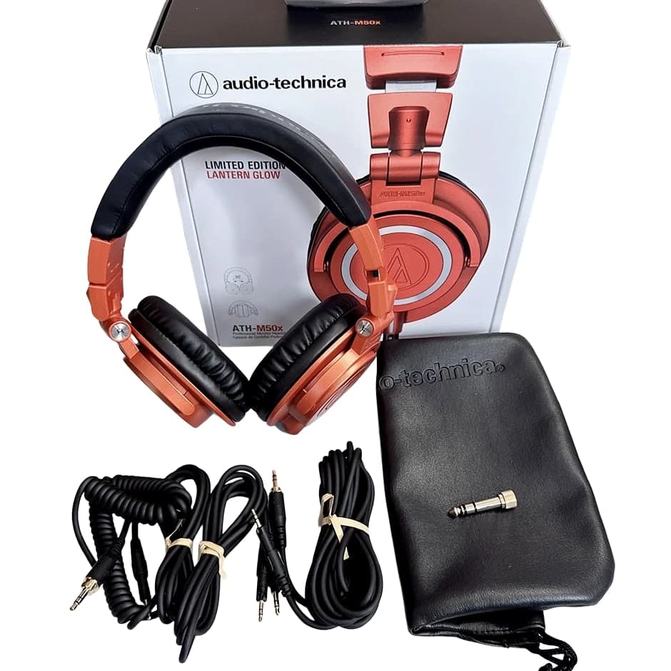 NEW Audio-Technica ATH-M50X Professional Monitoring Over Ear Headphones - Orange