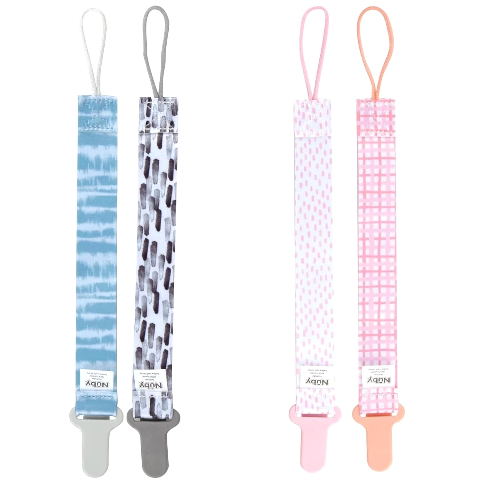 Nuby Infant's 2-Pack Pacifinder Pacifier Clips Colors May Vary – Multicolor