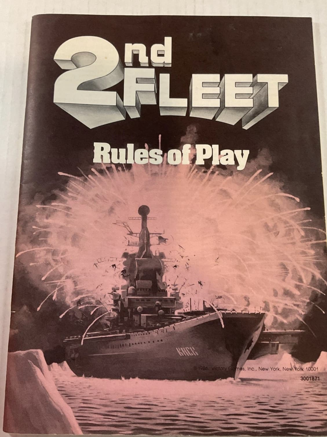 Victory Games / Avalon Hill 2nd FLEET Board Game 1986 Cold War Naval Wargame