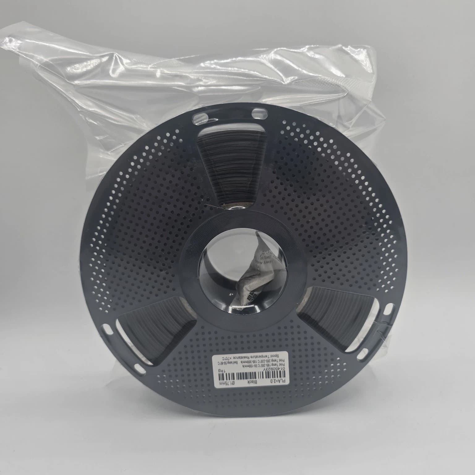 3D Printing Filament PLA+2.0 Black 1.75 mm 1 kg Bed Temp 50-60 C 01450923Y
