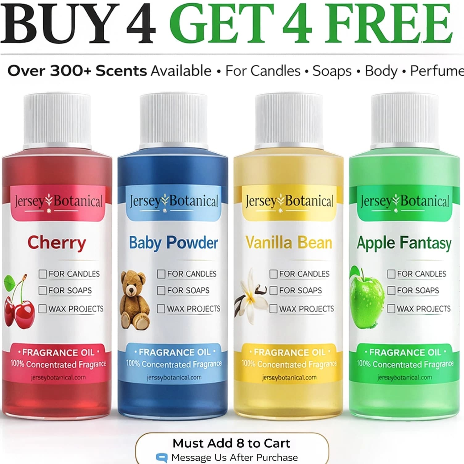 Fragrance Oil 4 oz For Body Soap, Candle, Incense Making, Burning, Perfume, Diffuser