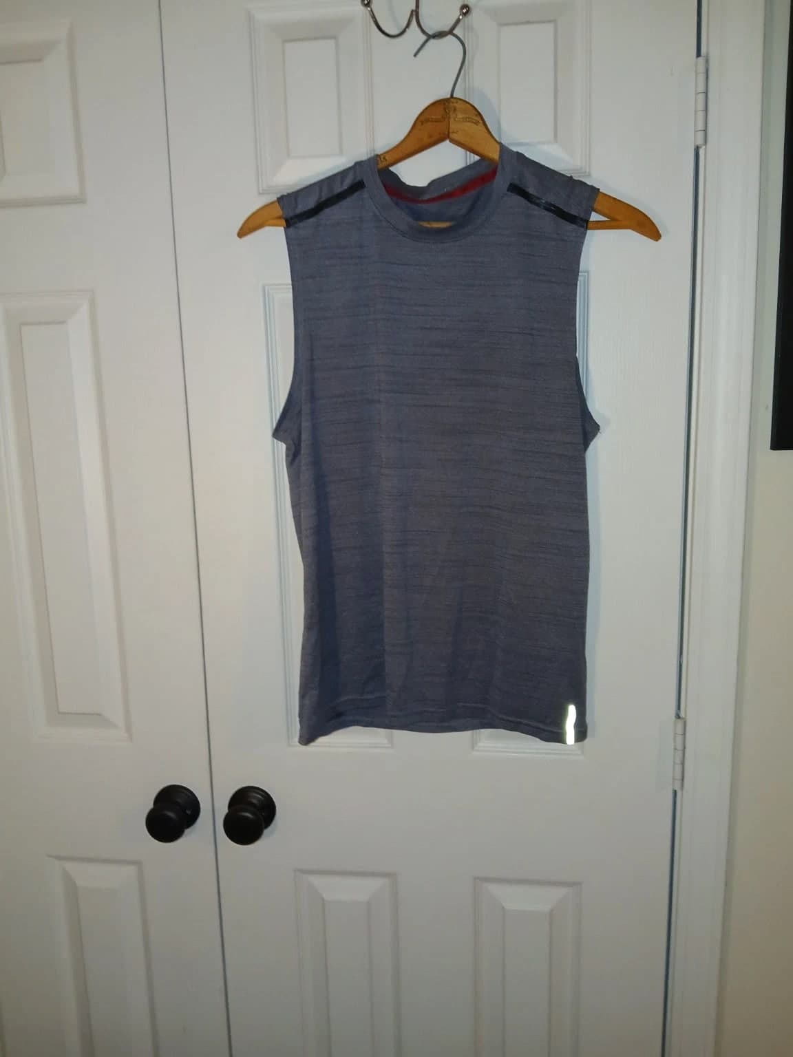 RBX Live Life Active Men's Sleeveless Tank Top - Heather Blue Gray