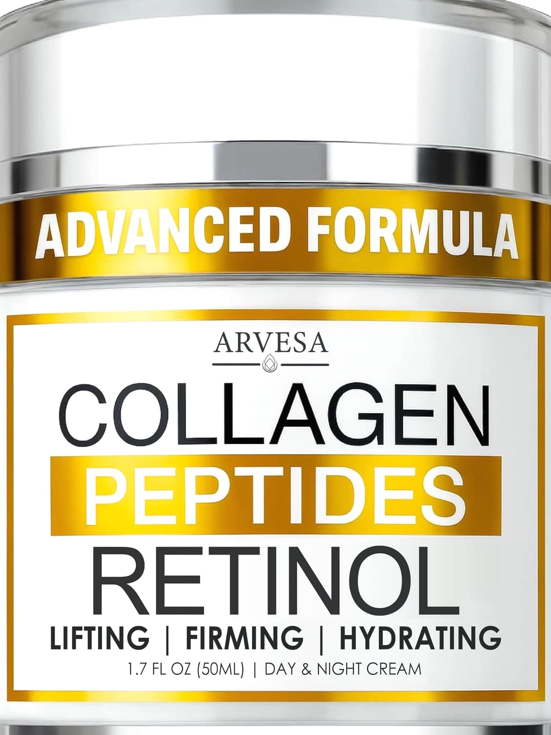 Retinol Cream for Face with Collagen Peptides - Anti-Aging Wrinkle Cream...