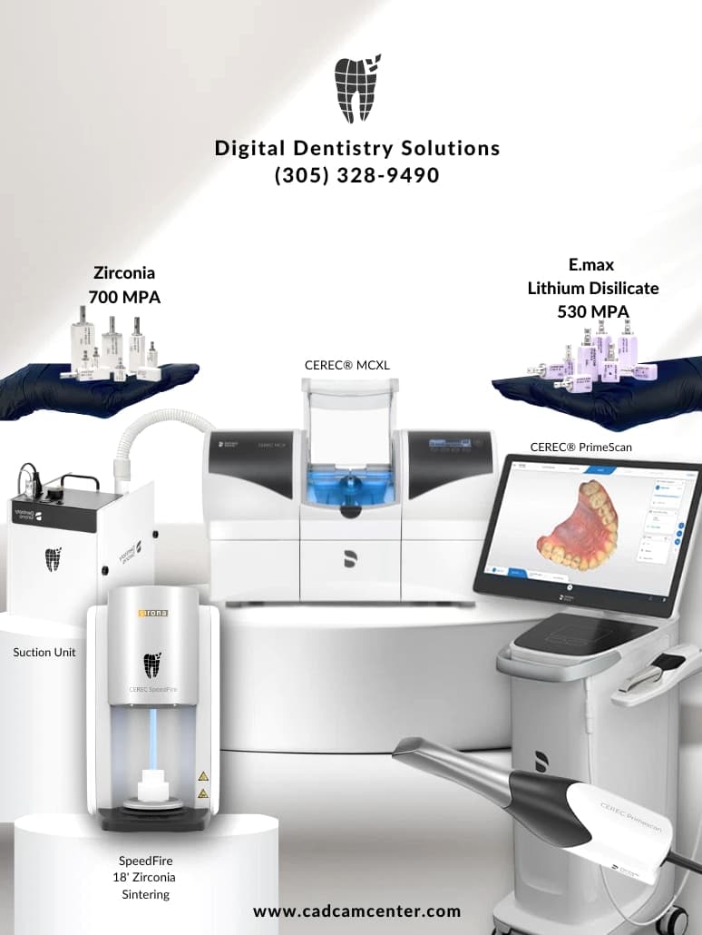 CEREC PrimeScan + MCX DRY/WET Mill w/Suction Unit + Speedfire Furnace System