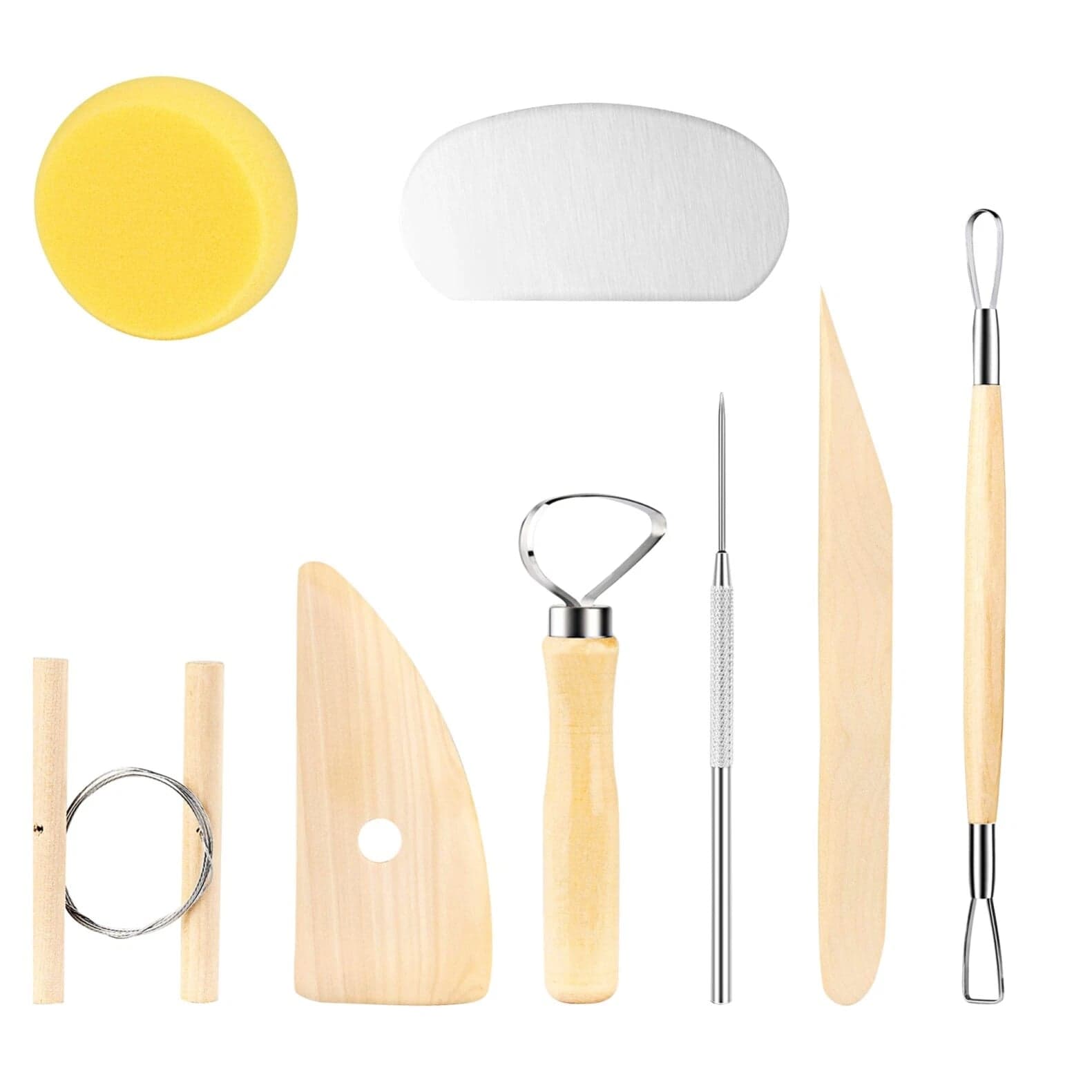 XDT Art Supplies Clay & Pottery Modeling Sculpting Tools 8 Pc Model Kit Sculpture
