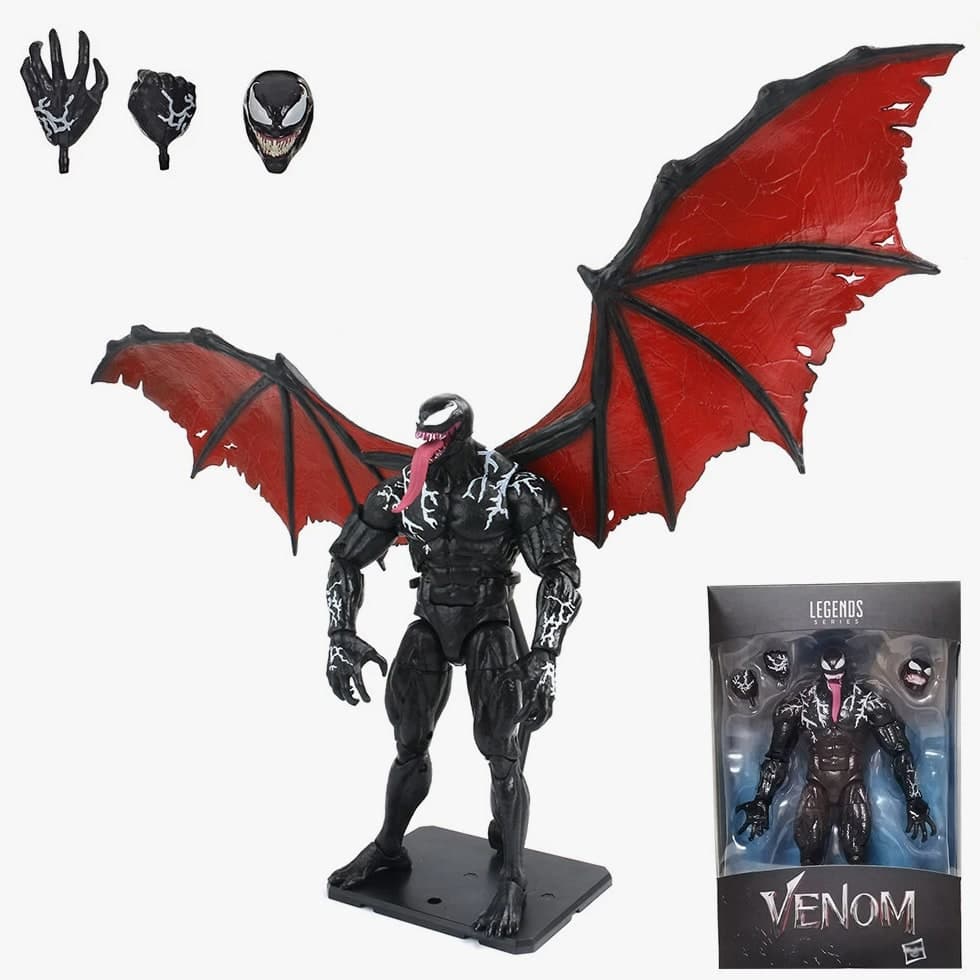 7 inch Venom Carnage Action Figure Wing Collectible Model Toy PVC