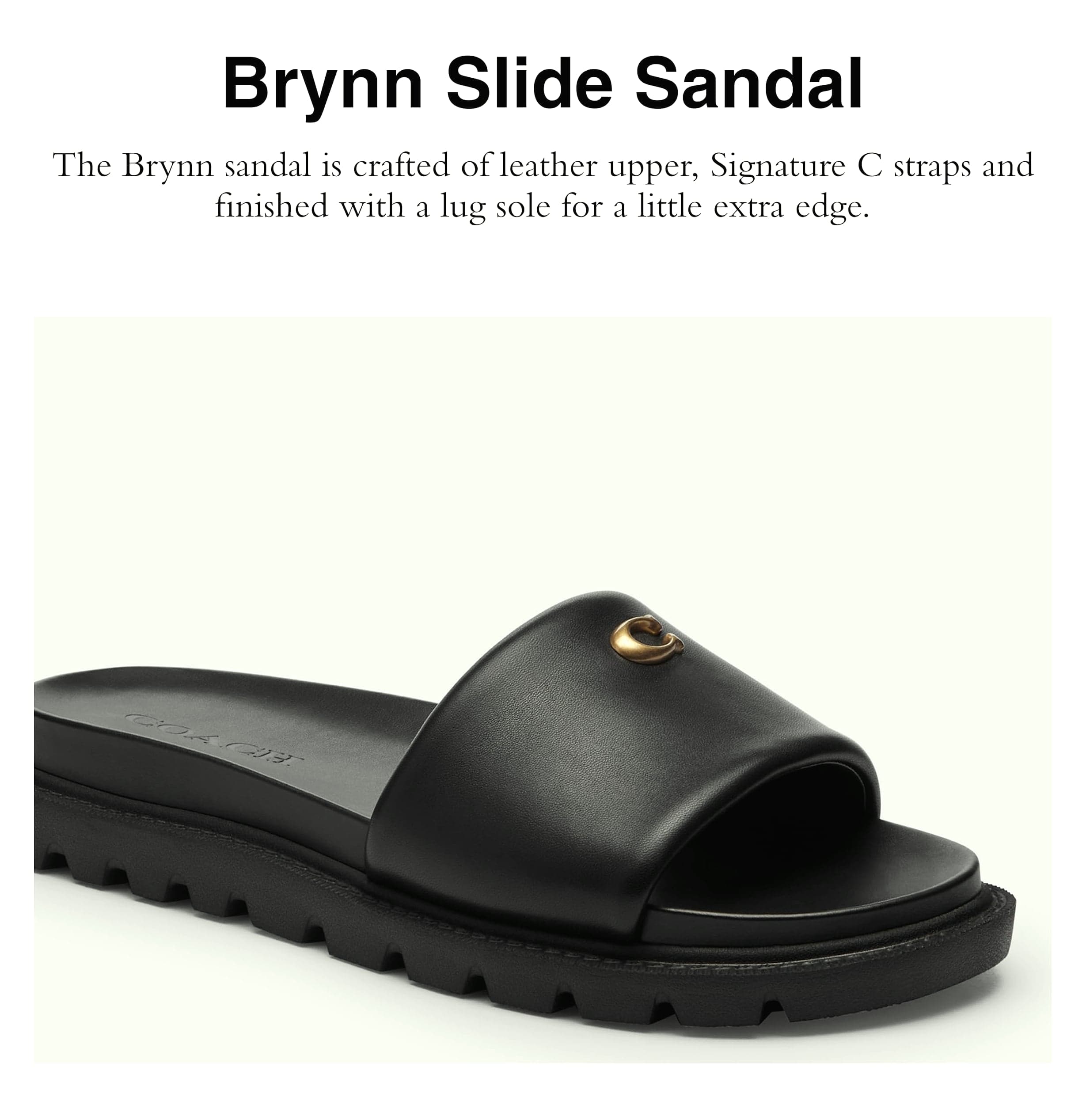 Coach Women's Brynn Suede Sandals with Shearling Lining