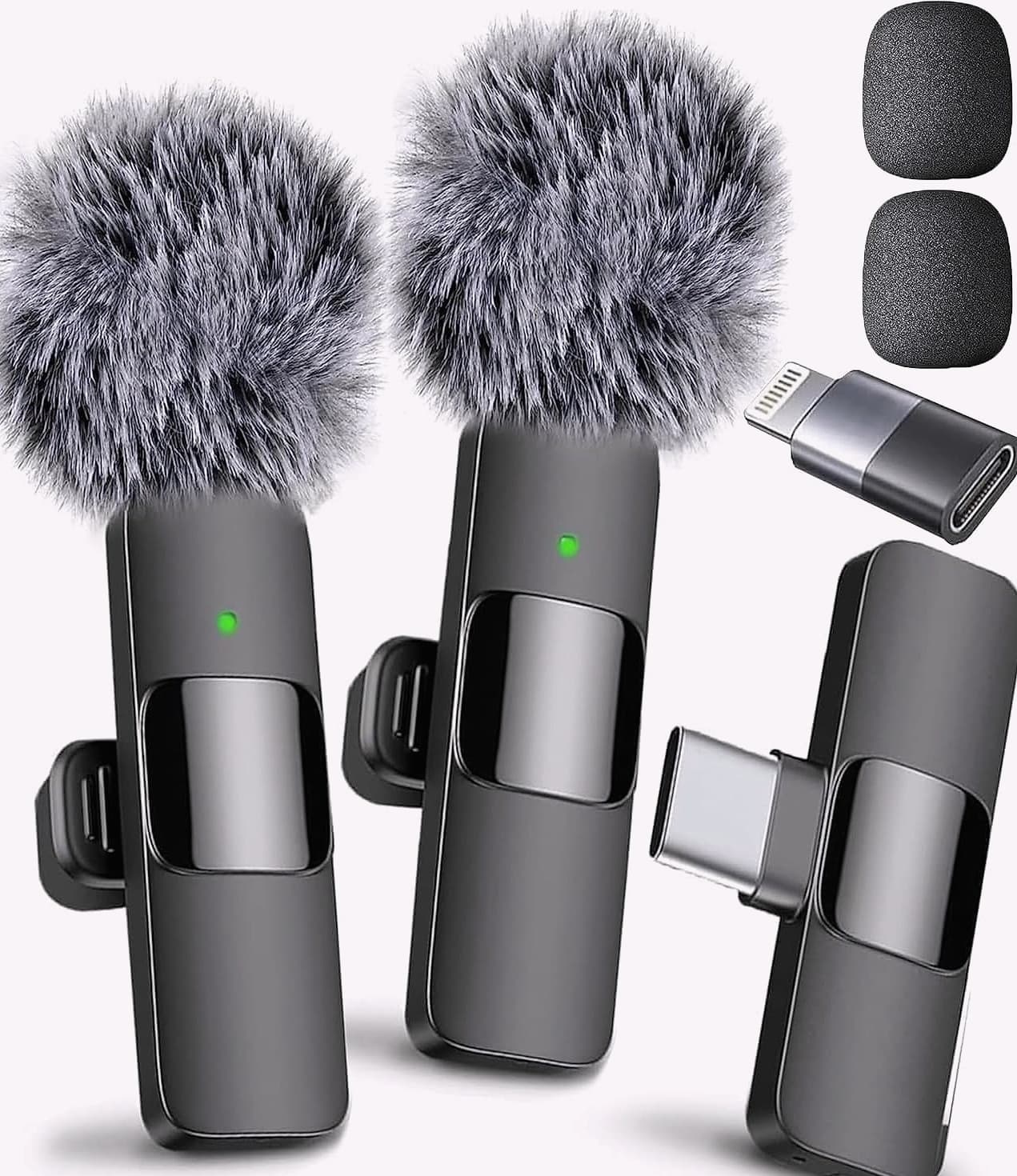 Mini Mic Pro Wireless Lavalier Microphone 2-Pack