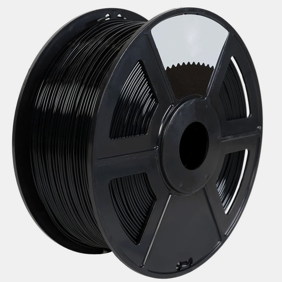 Black Flexible TPU 3D Printing Filament 1kg/2.2lb 1.75mm Similar to NinjaFlex