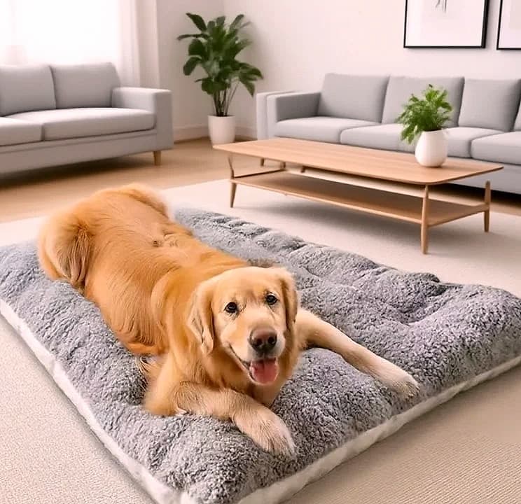 Booteely Extra Large Plush Dog Bed Sofa, 120cm Pet Mat
