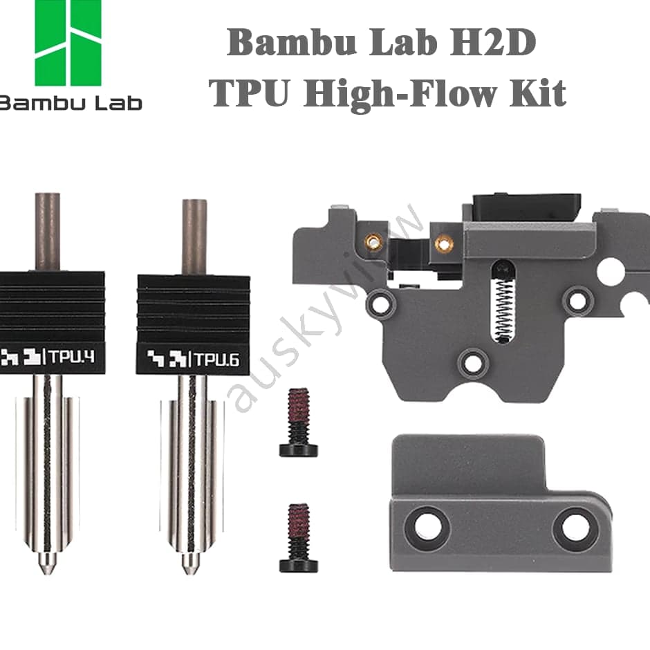 Bambu Lab H2D TPU High-Flow Kit β 0.4mm/0.6mm Nozzles, Enhanced Flexible Filament