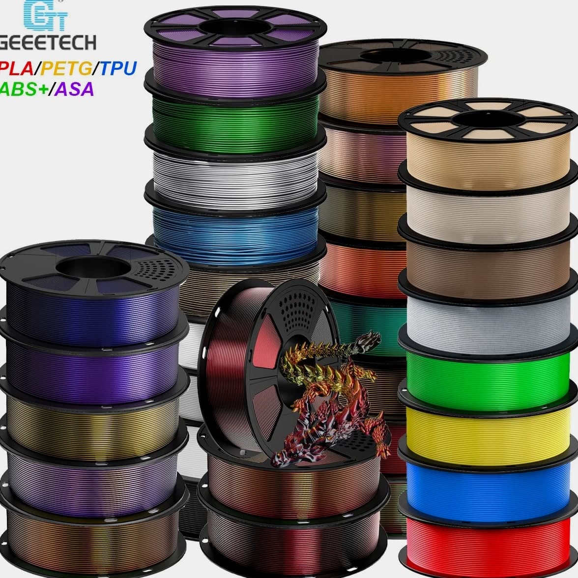 【Buy 5 Get 5 Free!Add 10】GEEETECH PLA ABS+ PETG TPU ASA 3D Printer Material NEW