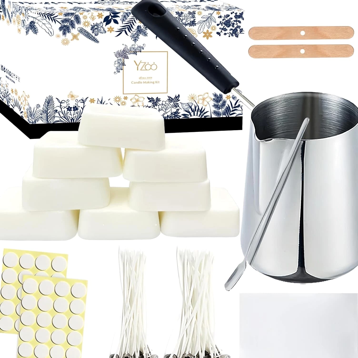Candle Making Kit for Adults Beginners, Medium Candle, Multi-Color