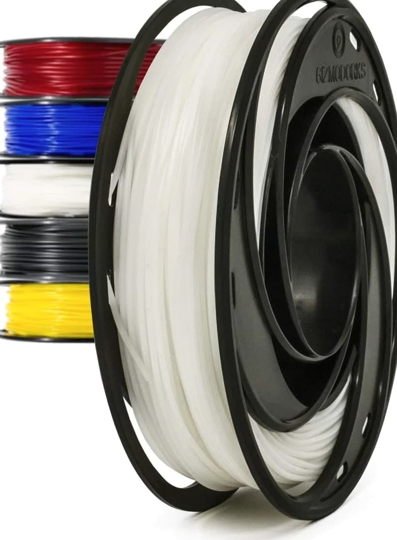 Flexible TPU Filament for 3D Printers 1.75mm 200g - White