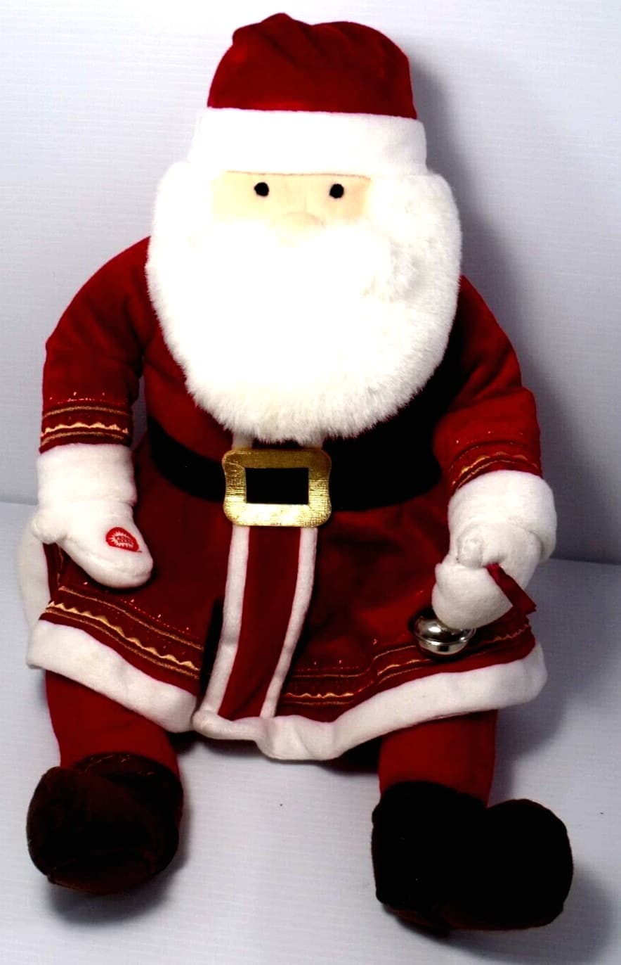 Hallmark The Polar Express 18" Talking Santa Plush with Jingle Bell - Tested