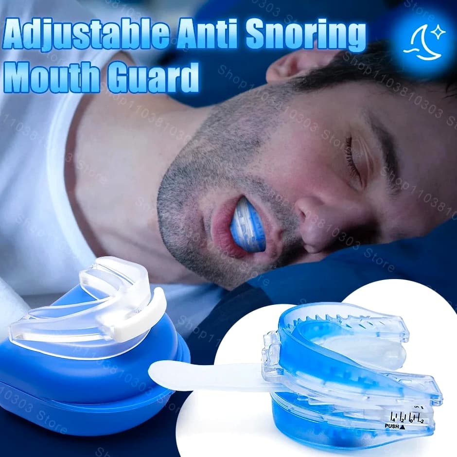 Adjustable Anti-Snoring Bruxism Mouth Guard, AntiSnoring Mouthpiece to Improve Sleep
