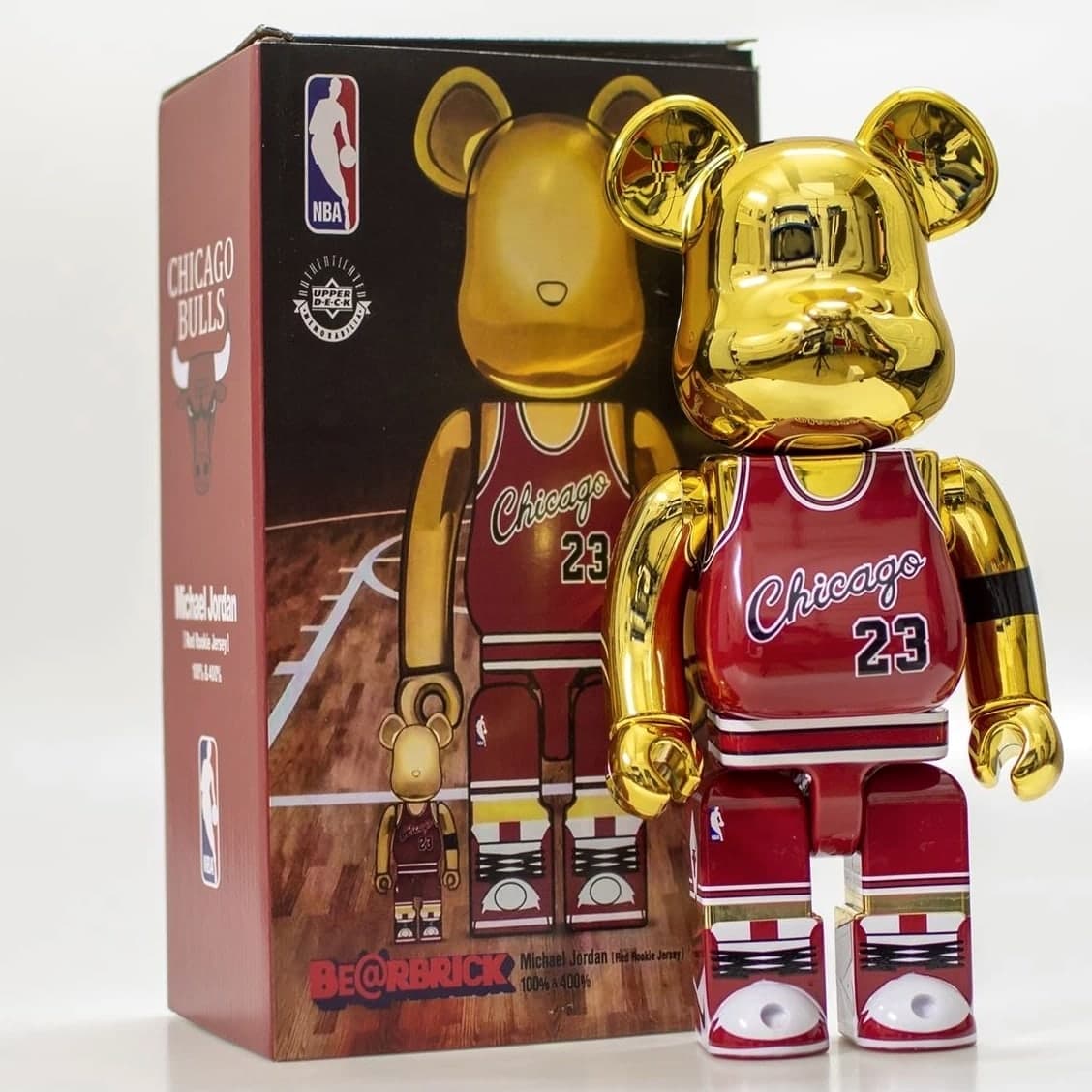 400% Bearbrick Michael Jordan Chicago 23 Jersey Action Figure Deco Art Collect Toy