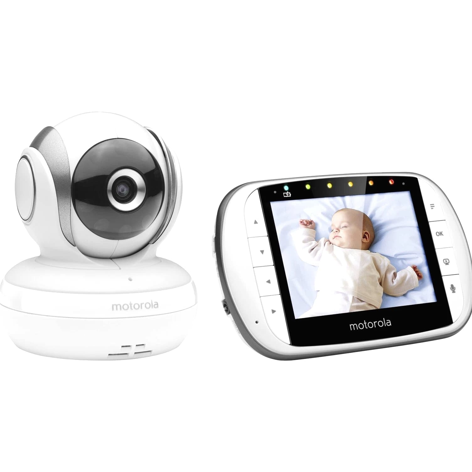 Motorola MBP33XL Baby Monitor with Color LCD Microphone Night Vision Temp Display