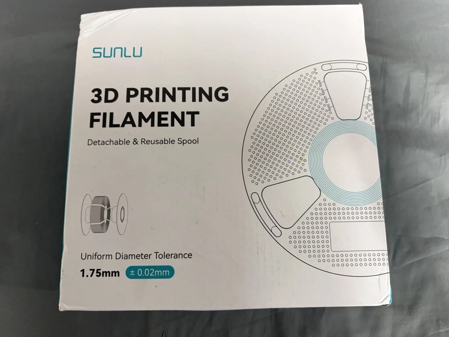 SUNLU ABS+Glass Fiber 1KG Natural 1.75mm 3D Printing Filament, NEW