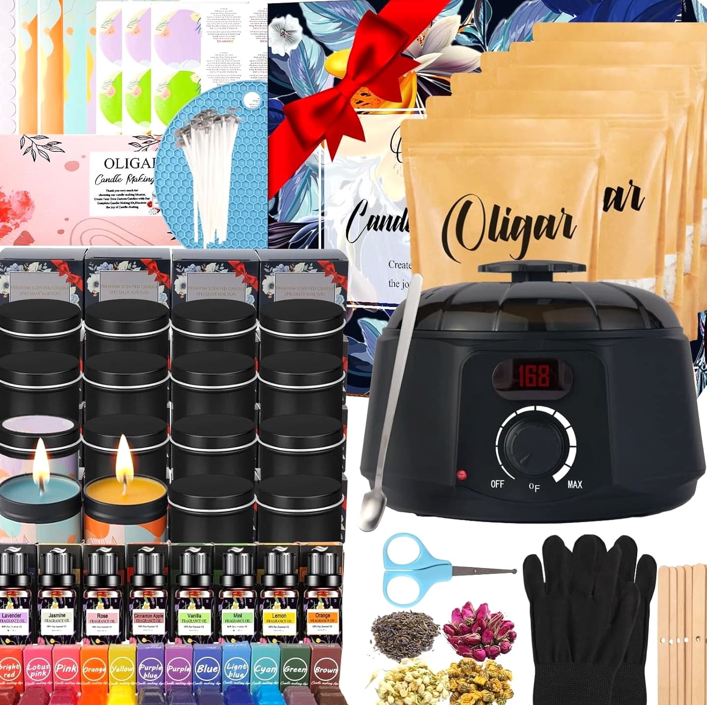 Full Candle Making Kit, DIY Candle Supplies for Adults & Beginners