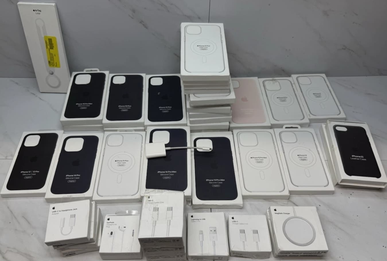 Lot of 44 iPhone Cases, Chargers & Accessories - Open Box and Used Items