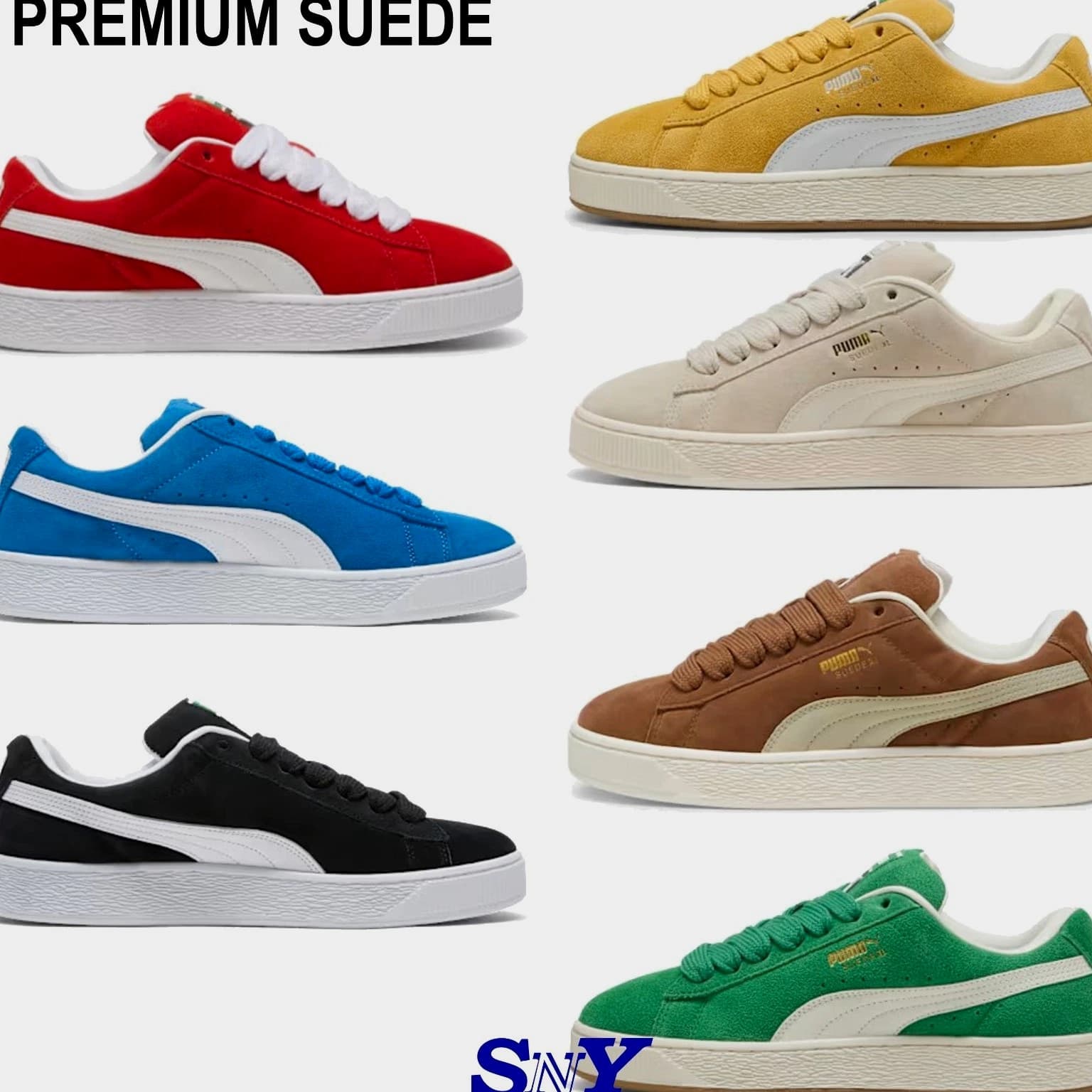 PUMA Suede XL Unisex Athletic Shoe Premium Suede Upper Rubber Sole Men's Size