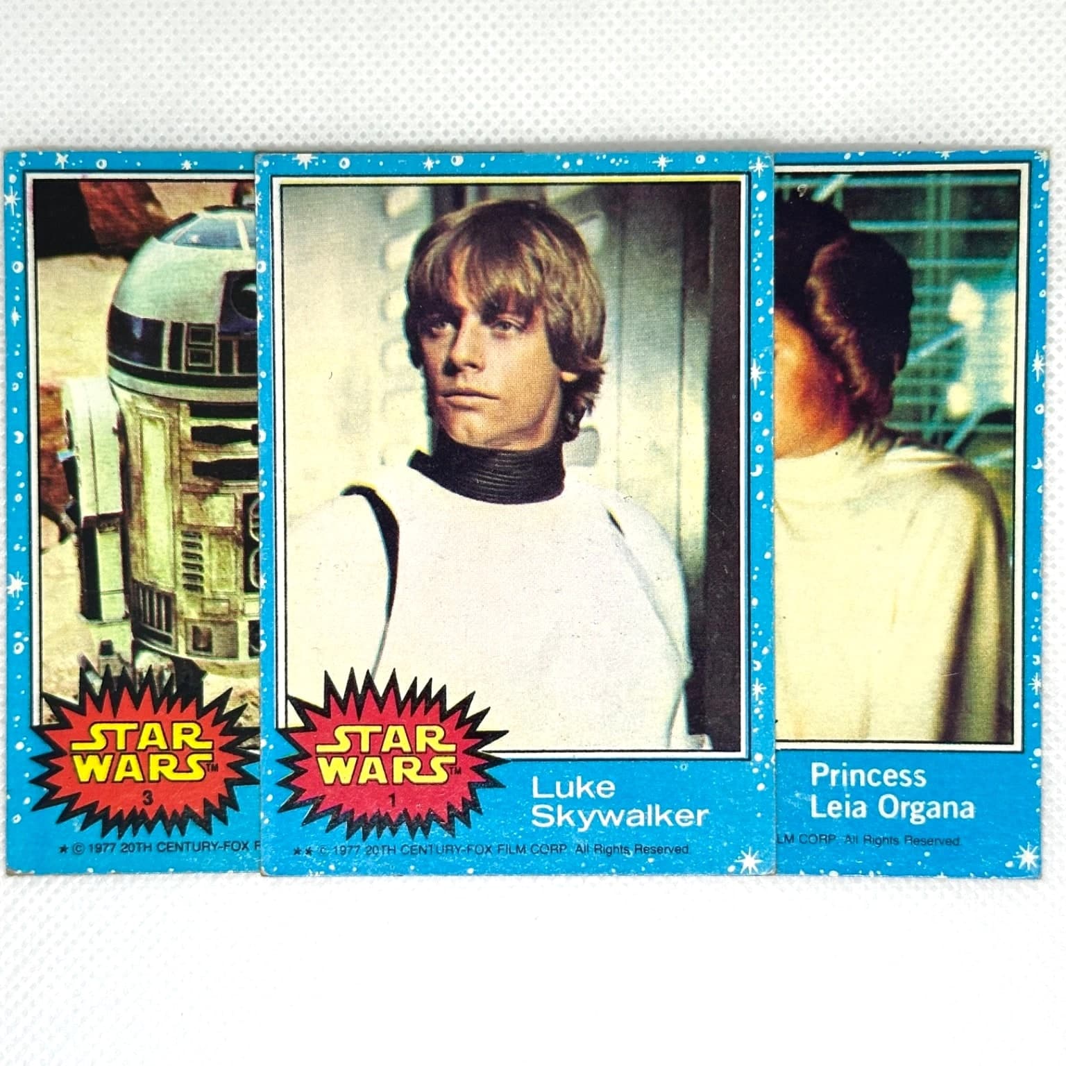 1977 Topps Star Wars Blue Series 1 Cards #1–66 – You Pick – Buy 4 Save 25%