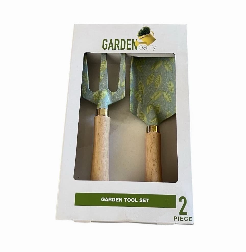Garden Party Green Floral Tools Kit Home Equipment Tool 2 Piece Set