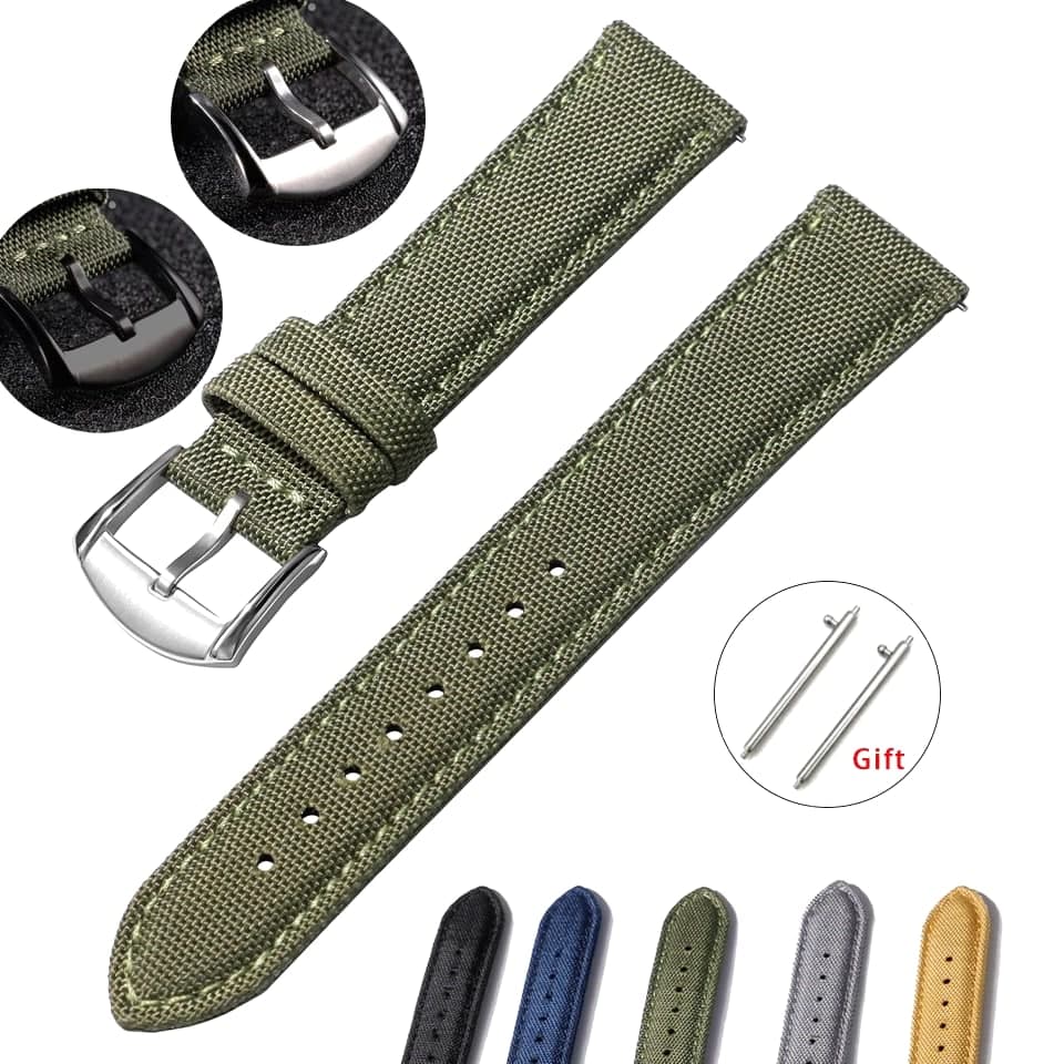 Nylon Watch Straps - Compatible with Most Popular Watch Models (20mm/22mm)