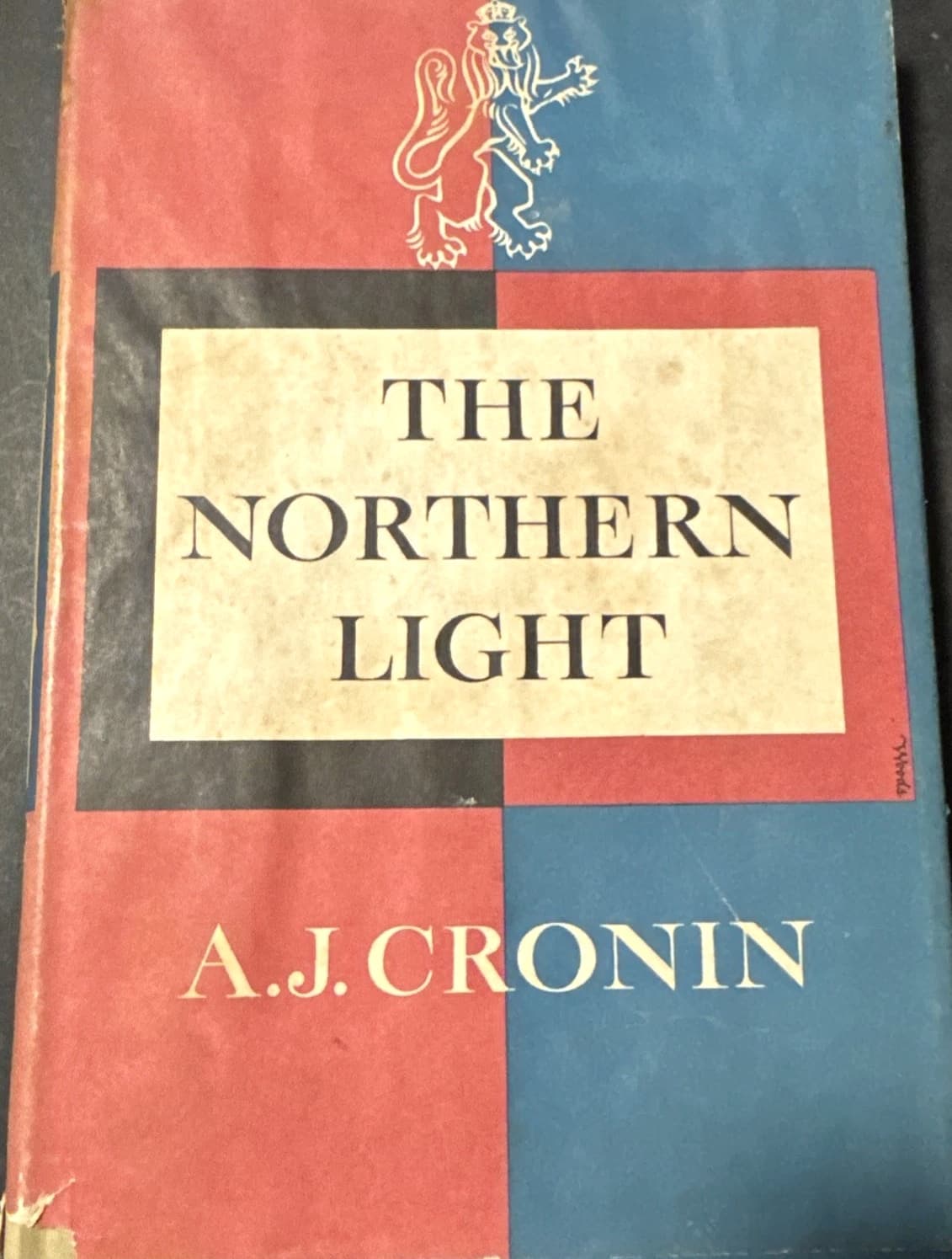 The Northern Light by A. J. Cronin, 1958 HC VG