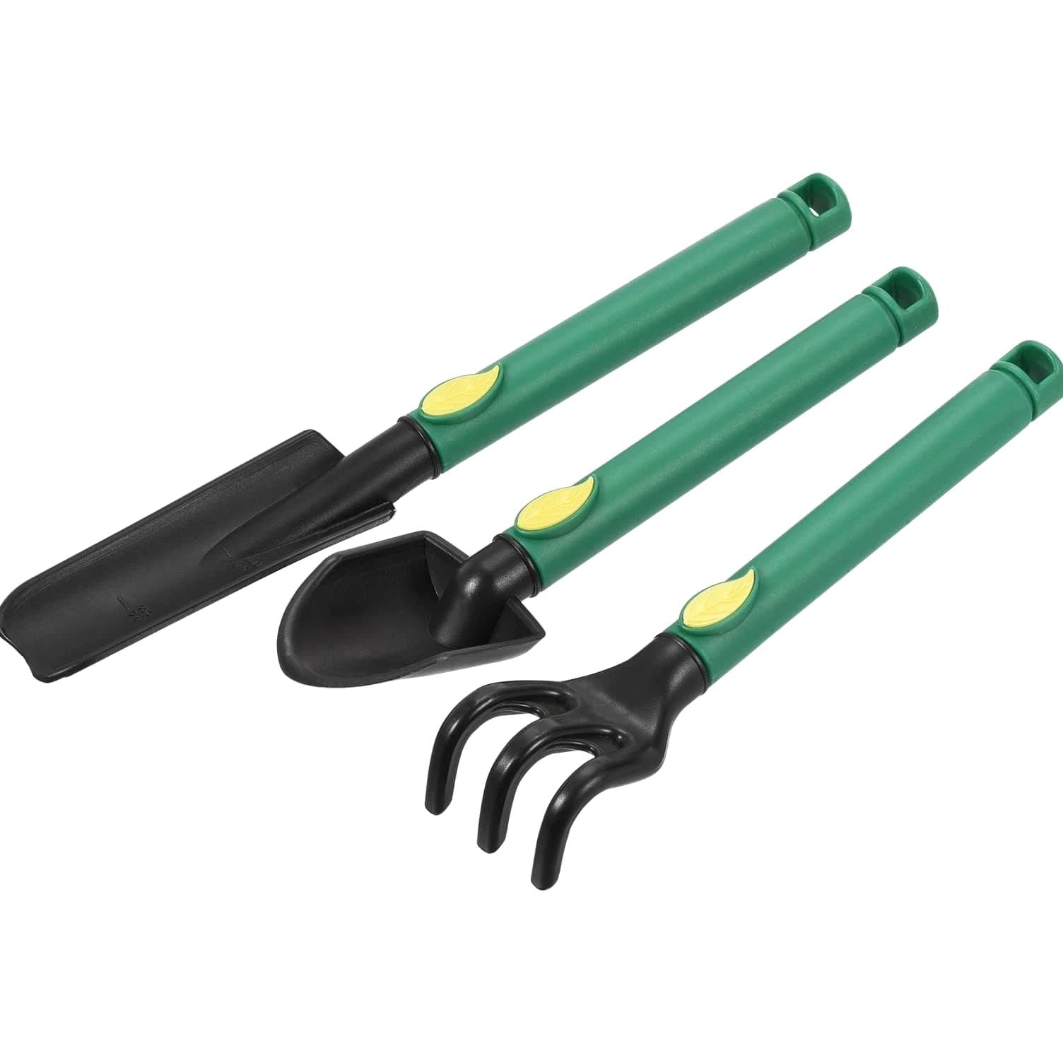 3 Pcs Mini Garden Tools Set Plastic Hand Trowel Rake Spade Home Kit Plant