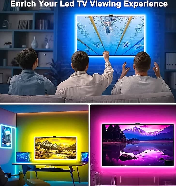 KcoiiFun RGBIC LED TV Backlight Strip with App Control