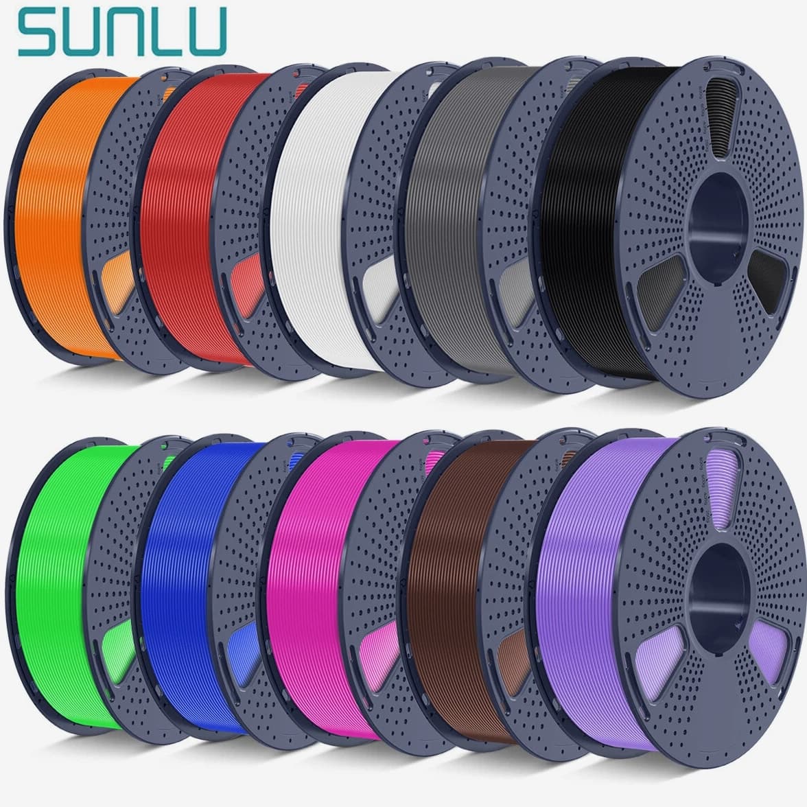 【ADD 10, PAY 6】SUNLU PETG PLA+ PLA ABS SILK 3D Printer Filament 1.75 mm 1KG Tidy