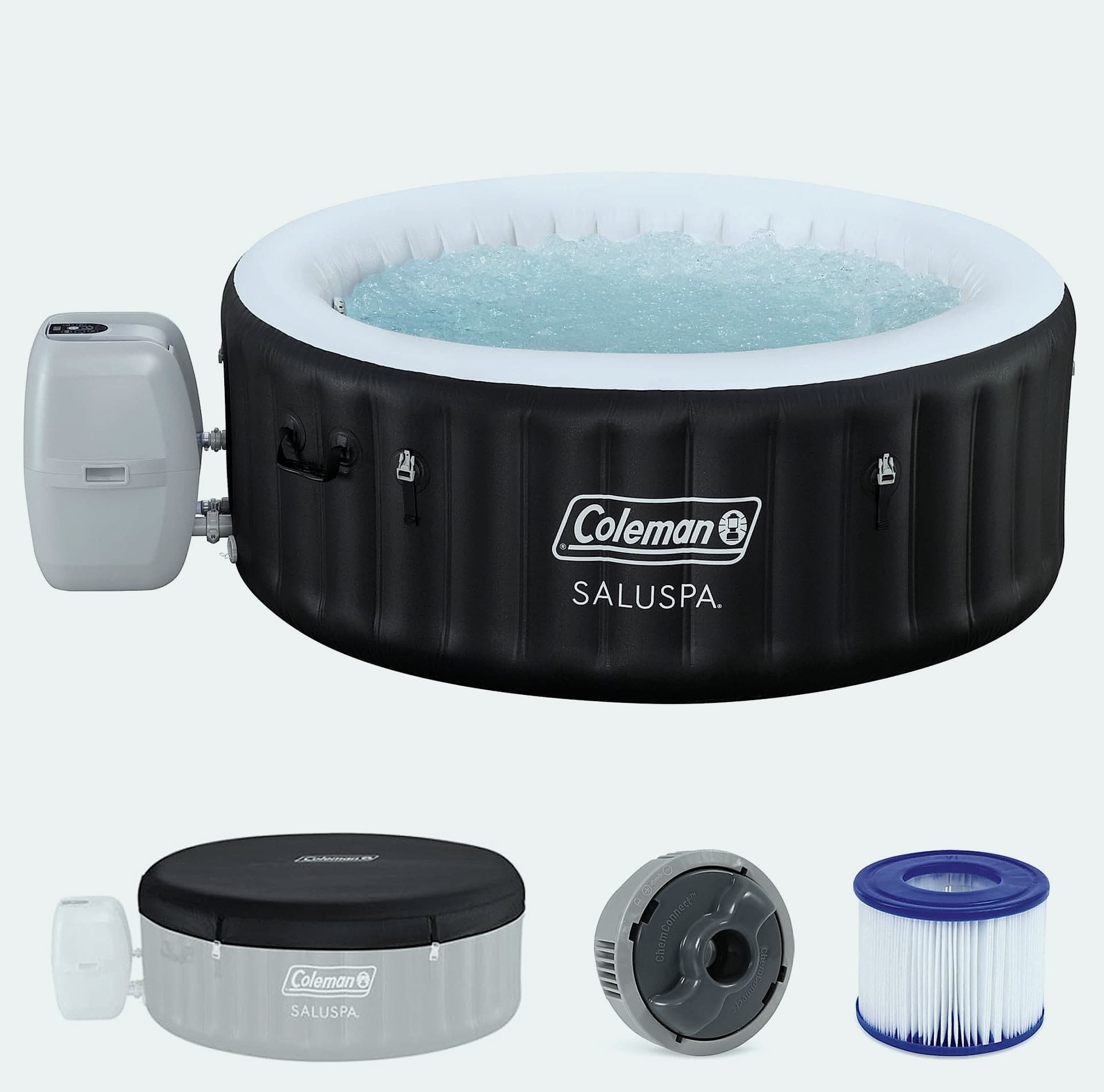 Coleman Miami 2-4 Person Inflatable Hot Tub with 120 AirJets