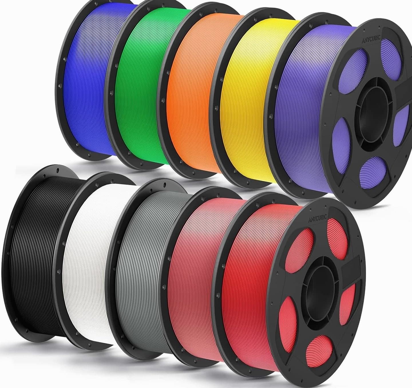 PLA Plus (PLA+) 3D Printer Filament 1.75Mm Bundle, High Toughness, 1KG Spool