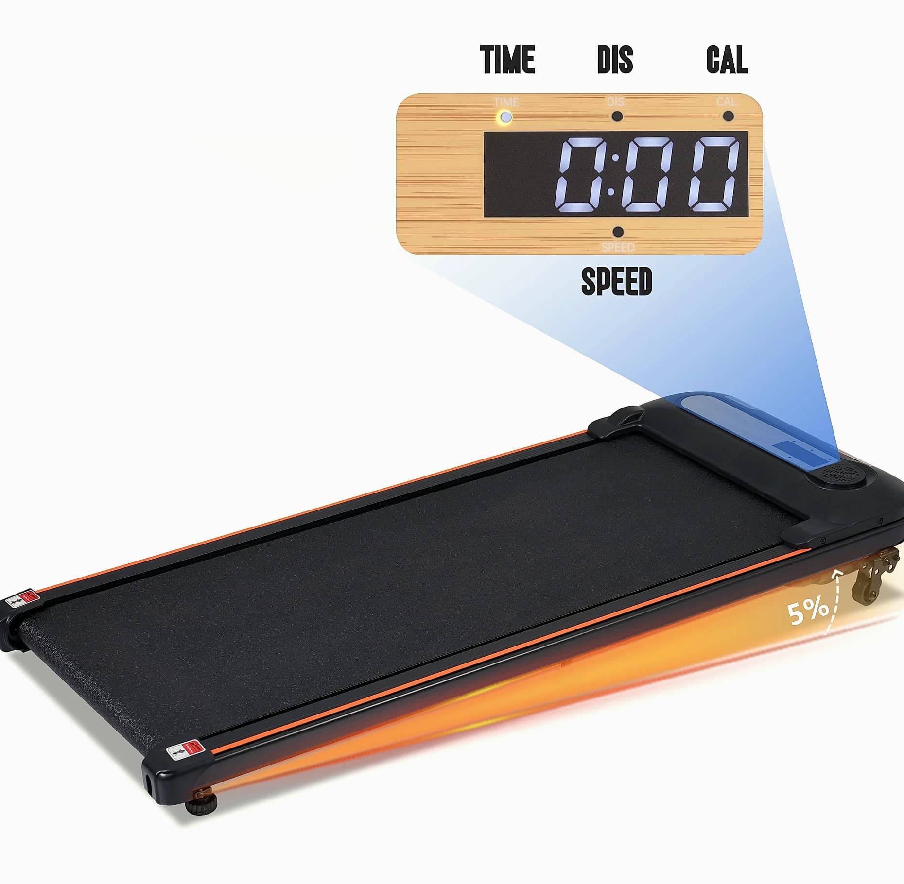 WalkingPad Treadmill with Incline, 2.5HP Motor, 300lb Capacity