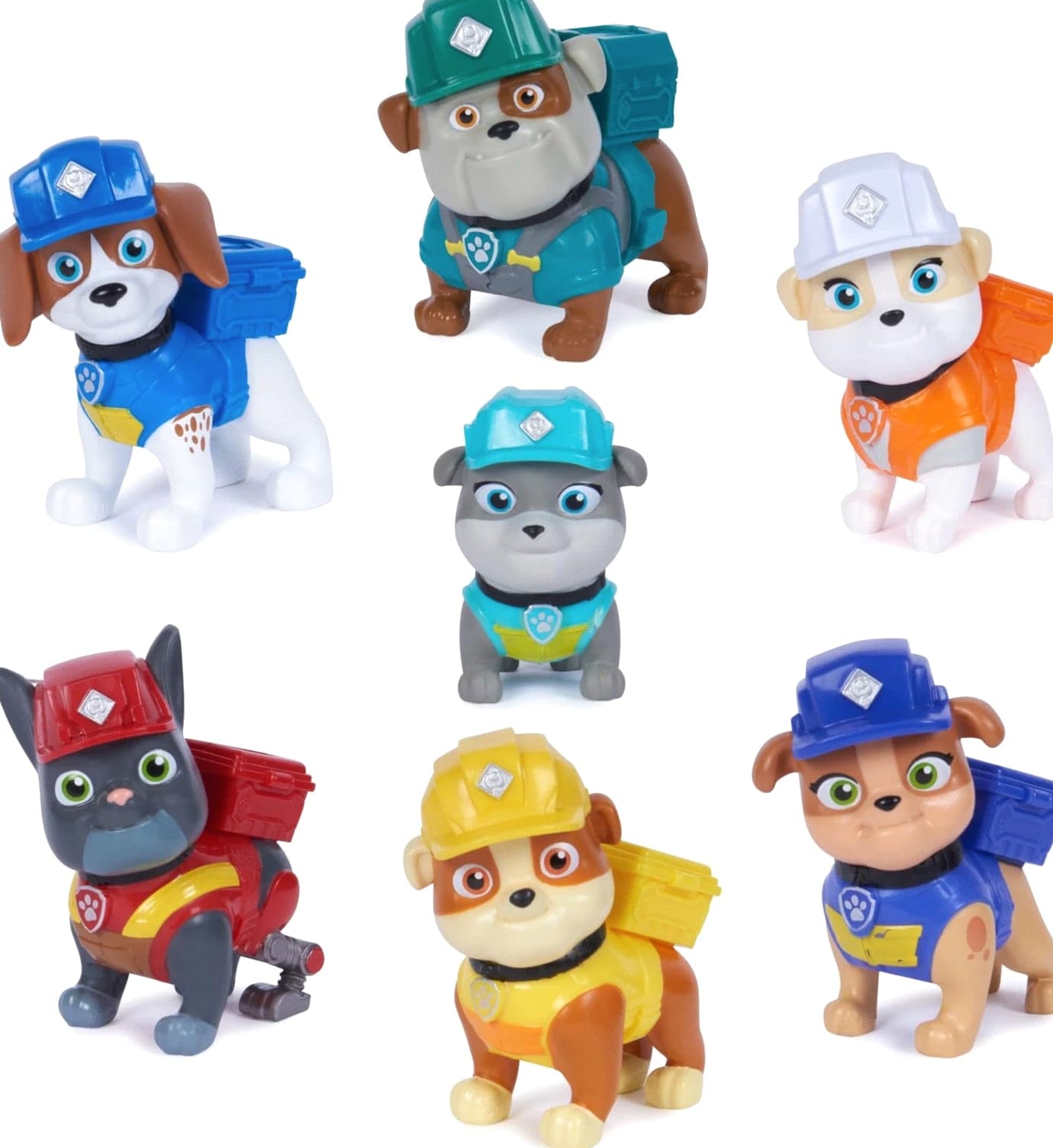 Rubble & Crew Toy Figures Gift Pack 7 Collectible Action Figures Kids