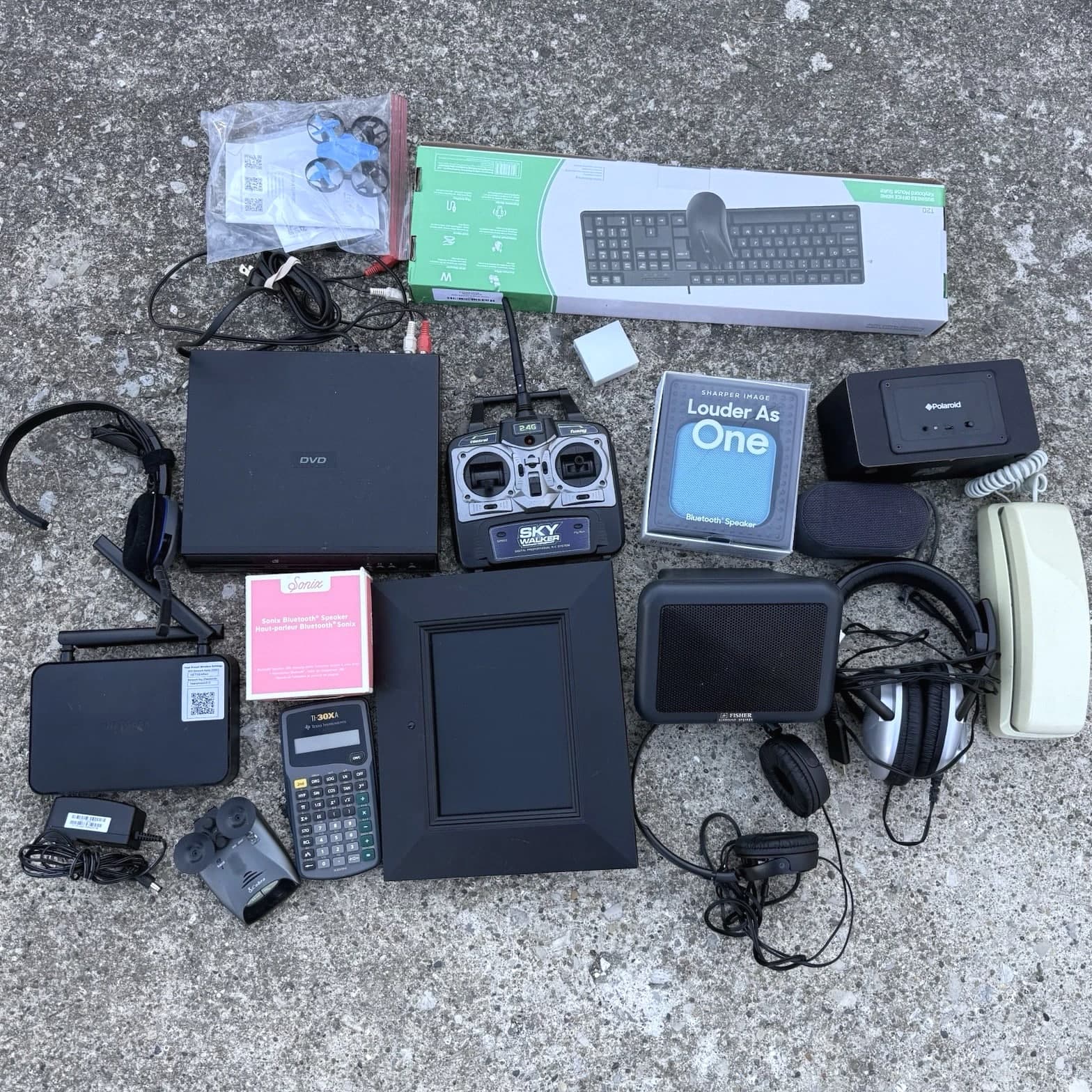 Mixed Lot Electronics Gadgets As-Is Untested Parts & Repair Junk Drawer