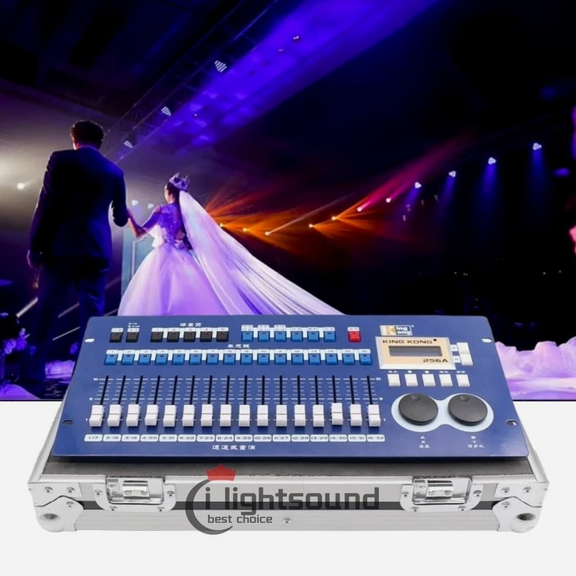 Led Disco DJ Stage Lighting Controller Kingkong 256A Console Flight Case
