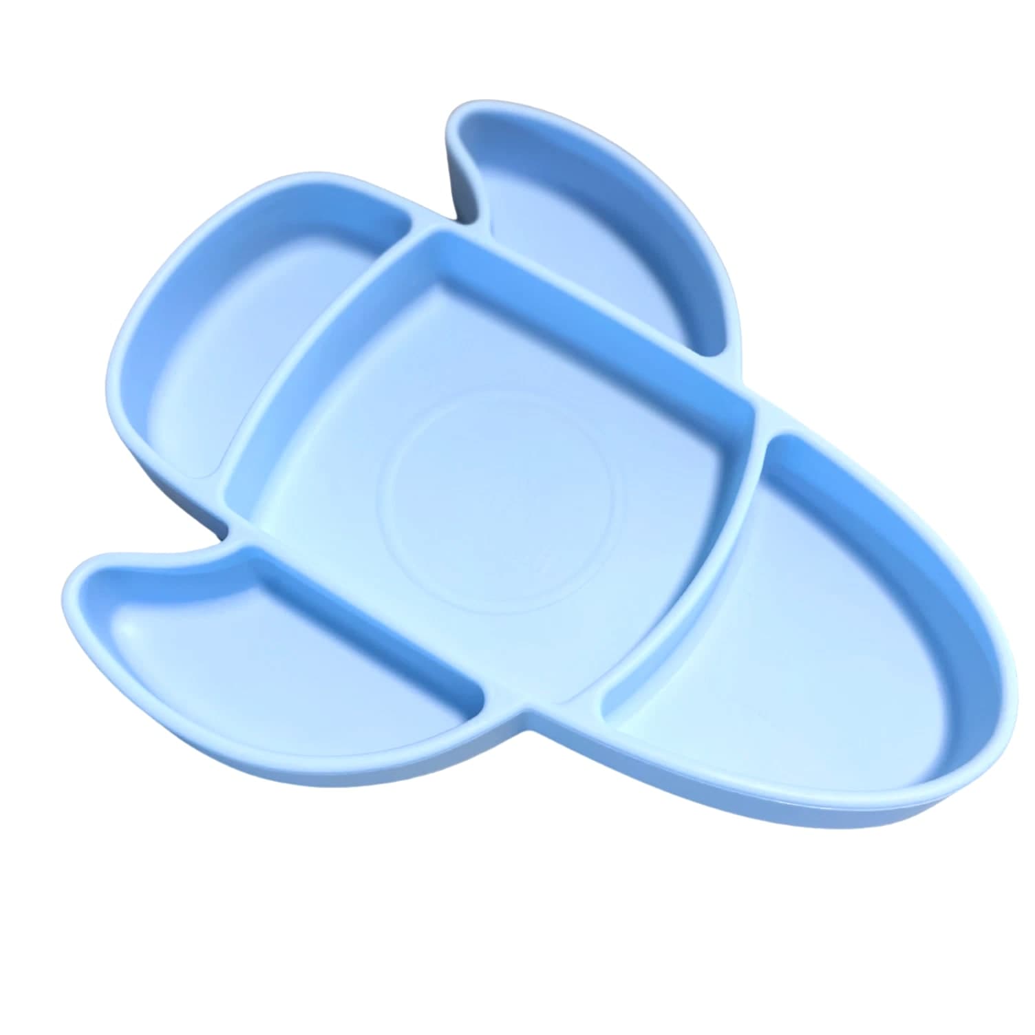 Liitle Sadi Silicone Airplane Toddler Plate, BPA-Free, Baby Dish, Baby Plate
