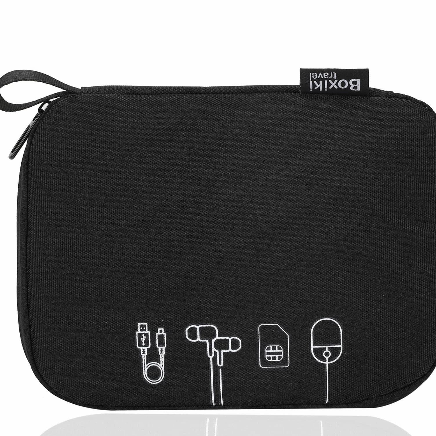 Cable Organizer Travel Pouch Electronics Accessories Black Chargers Cables Gadgets